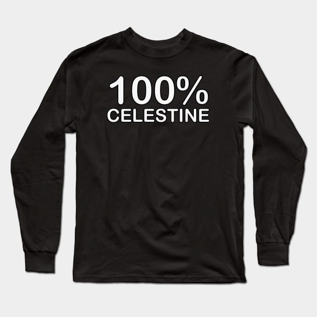 Celestine name, father of the groom gifts from daughter in law. Long Sleeve T-Shirt by BlackCricketdesign